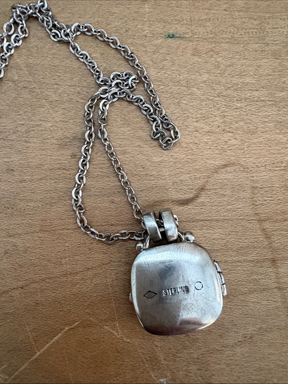Silver Heart Pendant Necklace with Crystal Accents - Picture 3 of 4